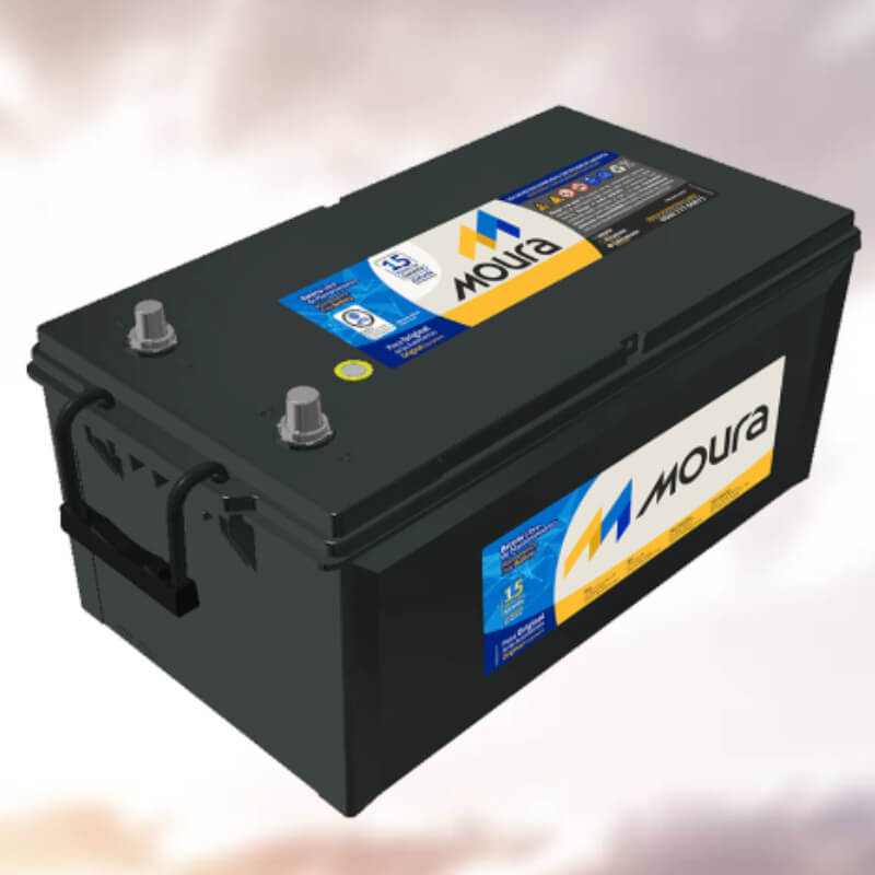 BATERIA MOURA N200 CON 33 PLACAS 220 AMPERIOS POLARIDAD DERECHA (- +)