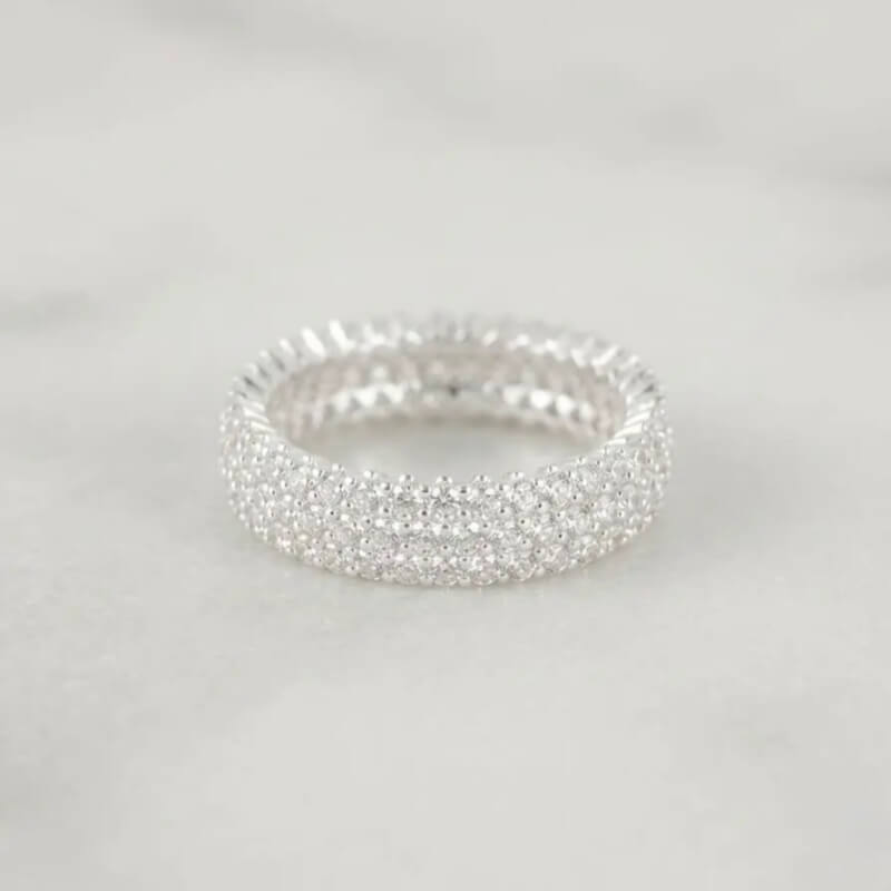 Anillo Plata Ley 925 Thai Aro Enjoyado 5mm - Diseño Exclusivo y Elegante