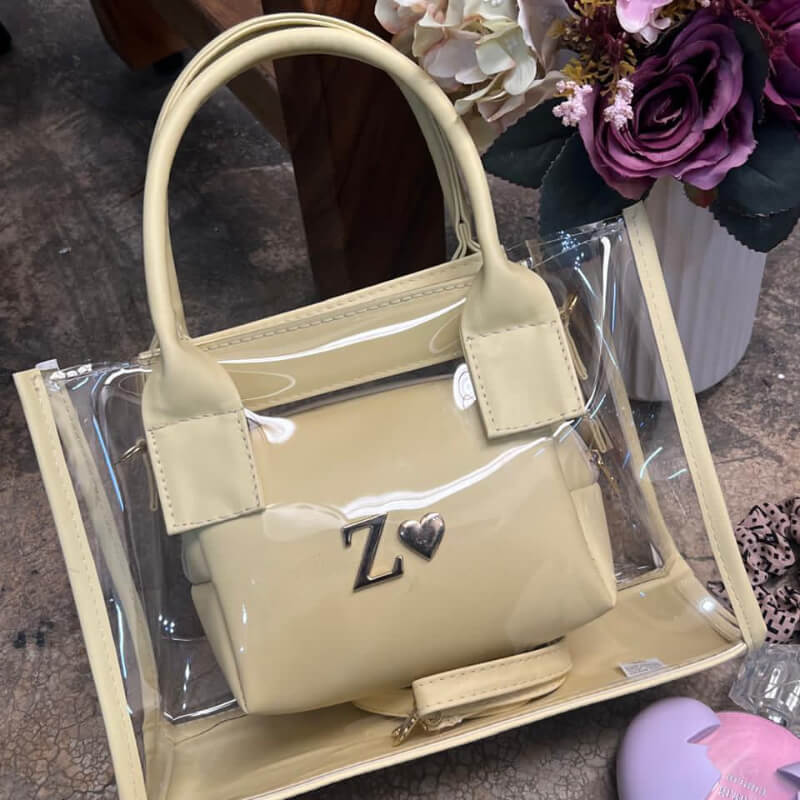 Bolso dúo de mica (dos bolsas en uno)