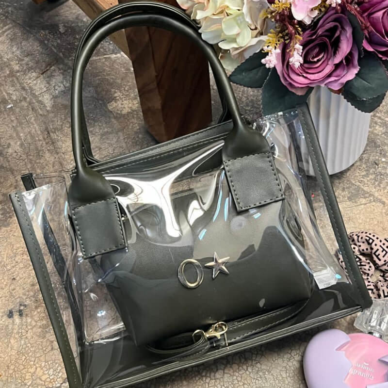 Bolso dúo de mica (dos bolsas en uno)