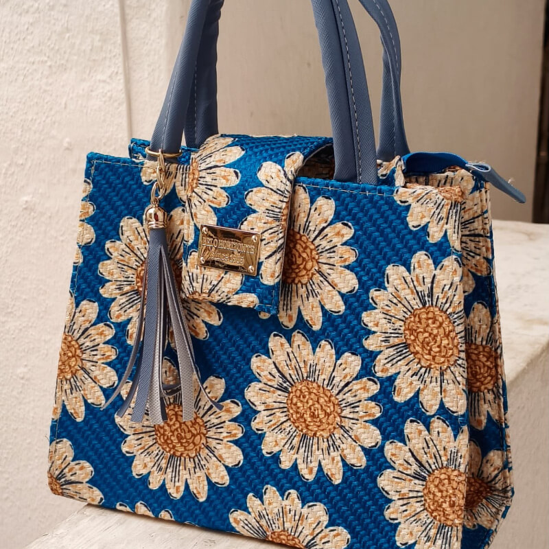 Bolso artesanal colores mexicanos incluye correa