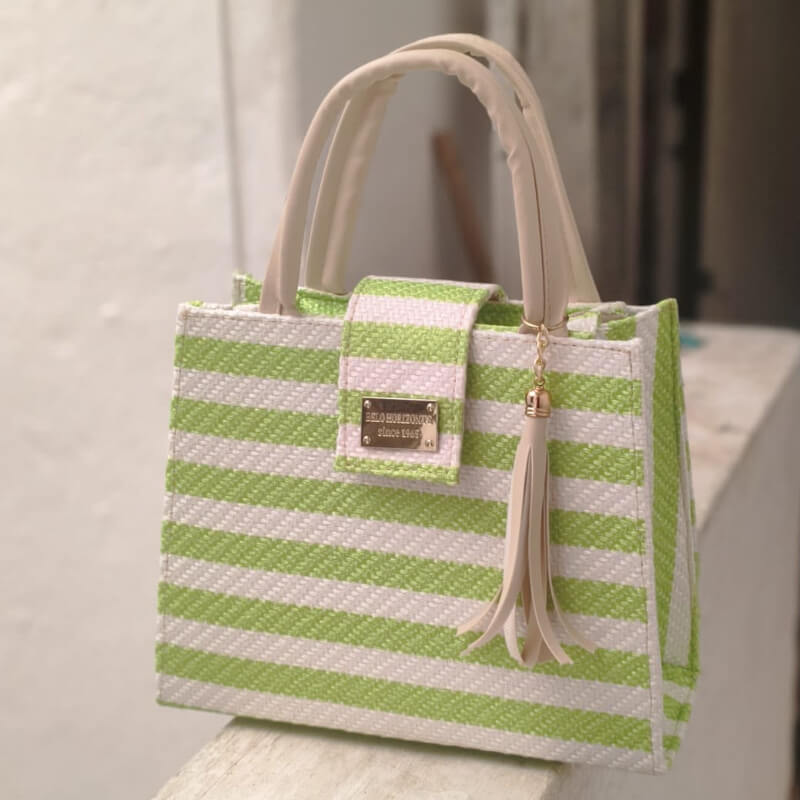 Bolso artesanal colores mexicanos incluye correa