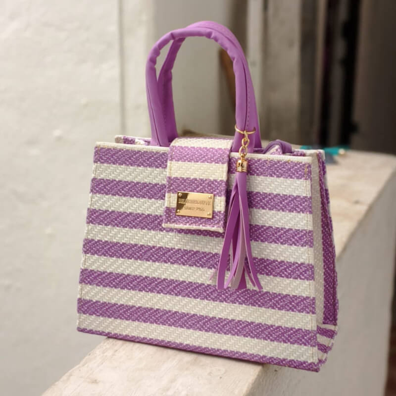 Bolso artesanal colores mexicanos incluye correa