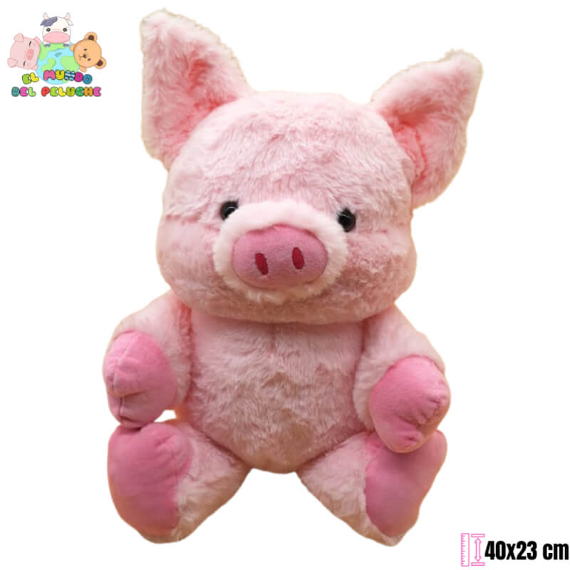 Peluche Puerquito Corredor con Movimiento | Peluche Interactivo | 40x23 cm | El Mundo del Peluche