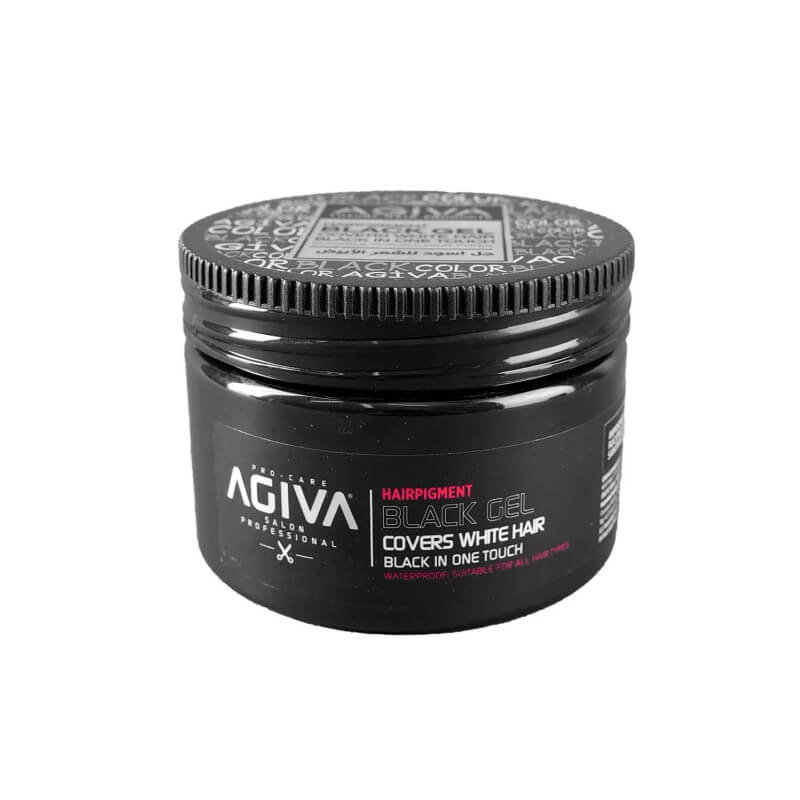 Gel Fijador Negro 250ml: Color Intenso y Estilo Duradero para Cabello, Barba y Bigote – Cubre Canas al Instante