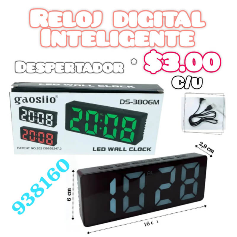 RELOJ DIGITAL INTELIGENTE