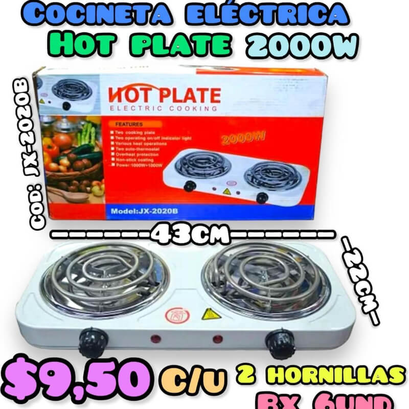 COCINETA ELECTRICA 2000W