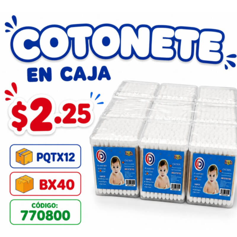 COTONETE EN CAJA