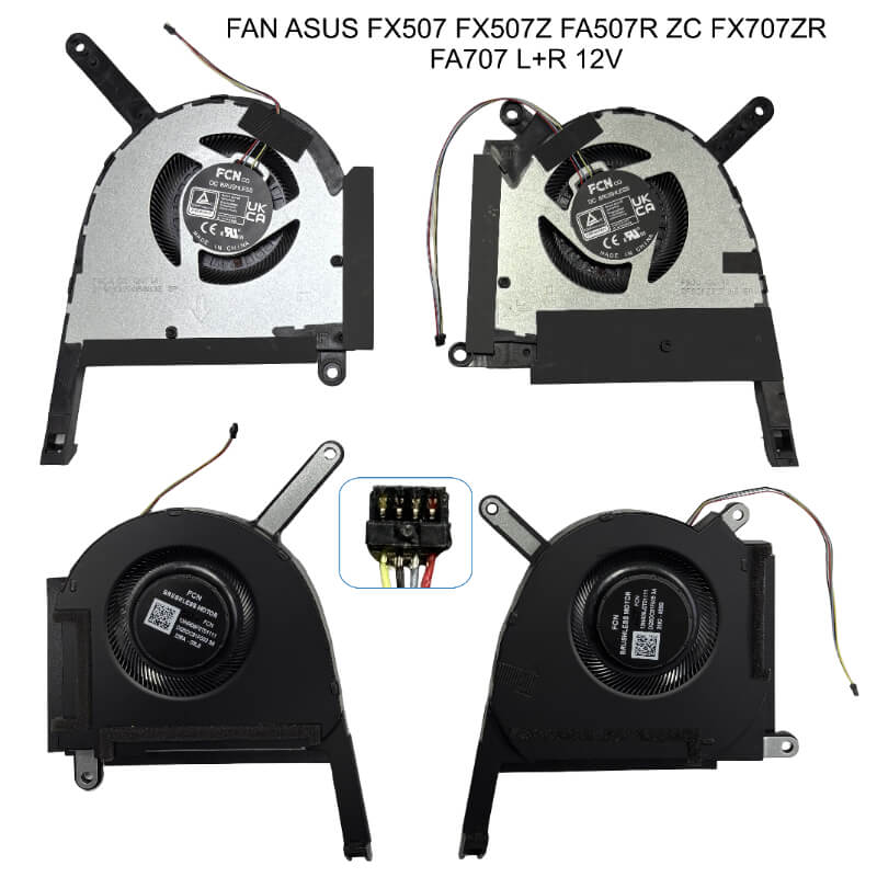 FAN ASUS FX507 FX507Z FA507R ZC FX707ZR FA707 L+R 12V