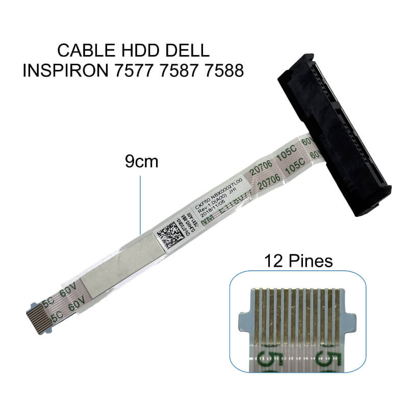 CABLE DE DISCO DURO HDD DELL INSPIRON 7577 7587 7588