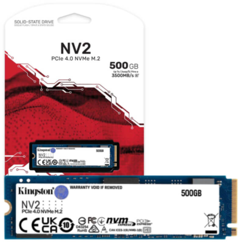 DISCO DURO INTERNO KINGSTON SSD 500 GB M.2 2280 NVME PCIE INTERNAL UP TO 3500