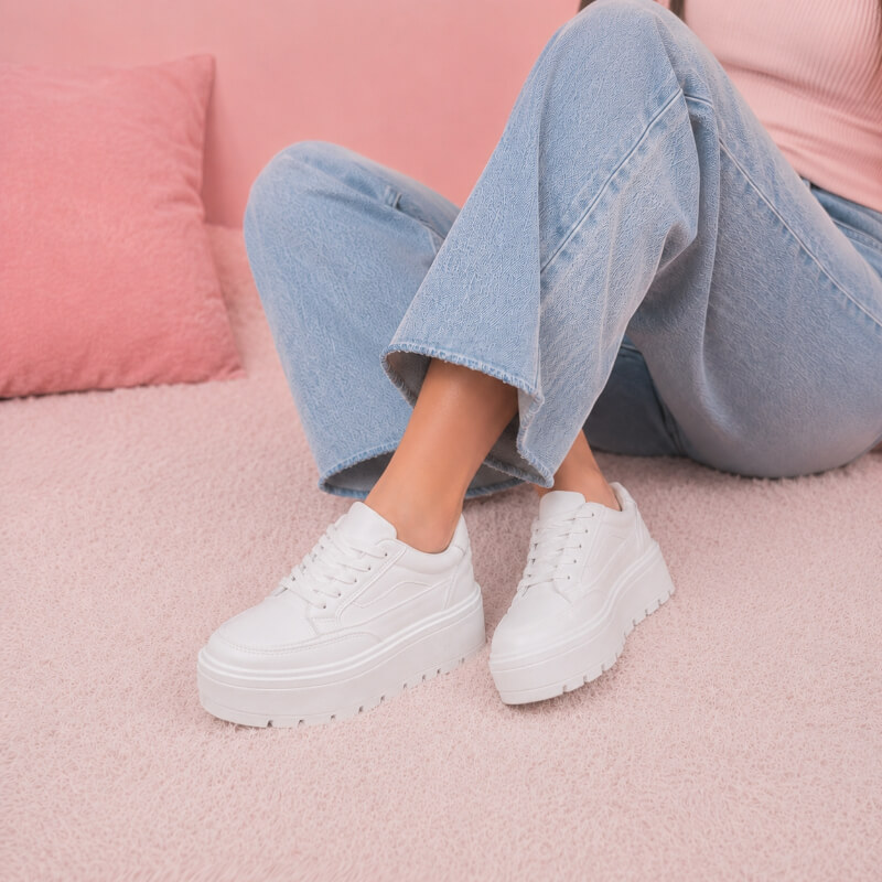 Sneakers Blancos Altos