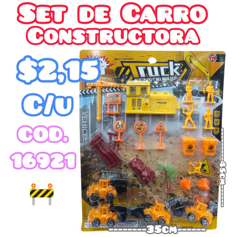 SET DE CARRO CONSTRUCTOR