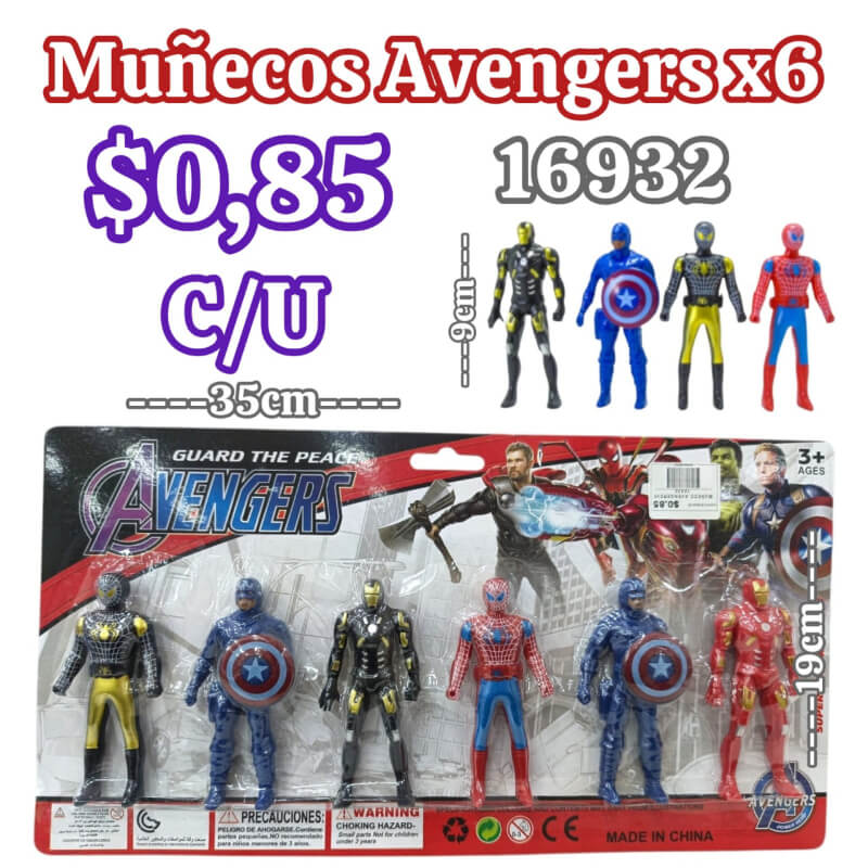 MUÑECOS AVENGERS