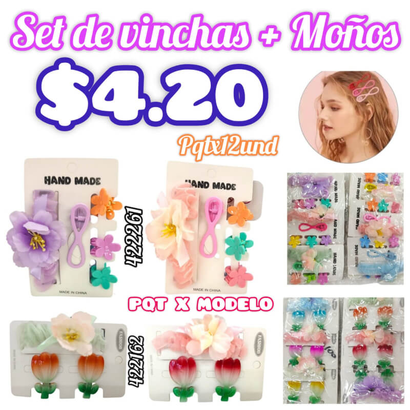 SET DE VINCHA+MOÑO