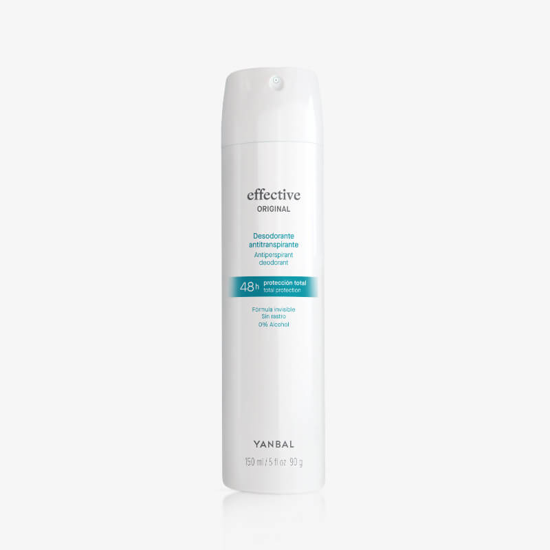 Desodorante Aerosol Original Effective Yanbal | Frescura que Dura sin Manchas