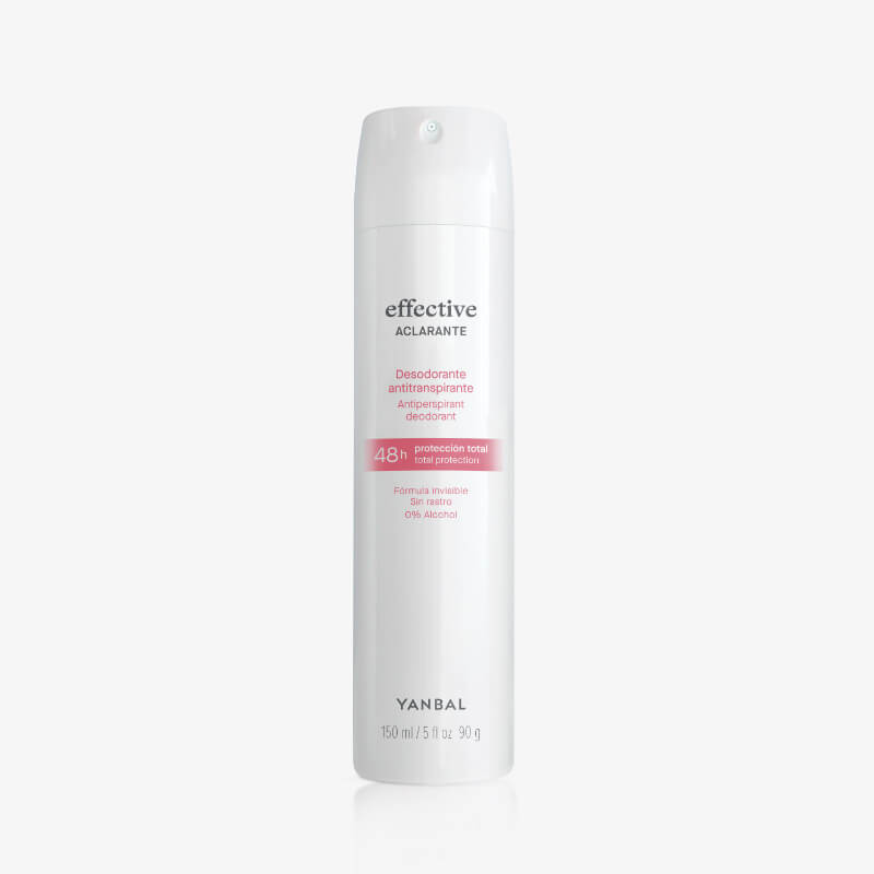 Desodorante Aerosol Aclarante Effective Yanbal | Protege y Unifica con Secado Instantáneo