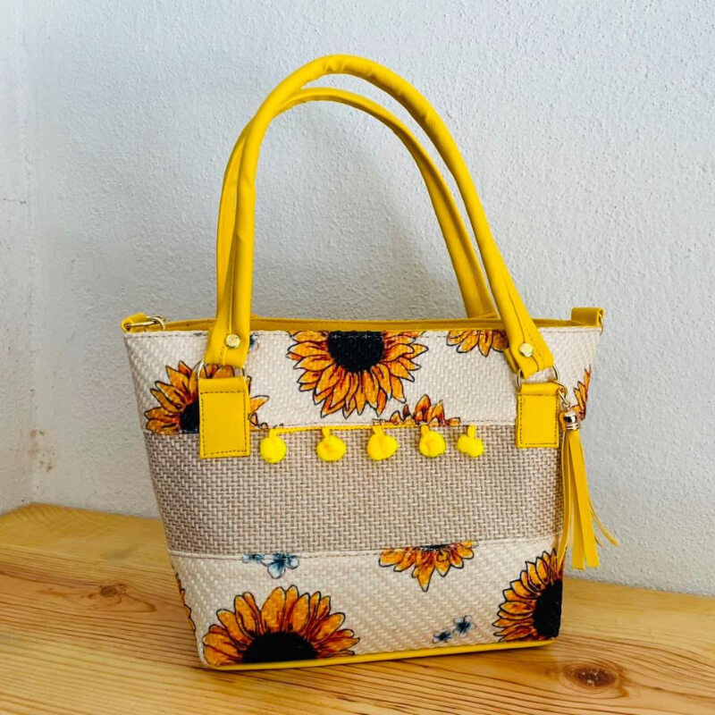 Bolso artesanal colores mexicanos incluye correa