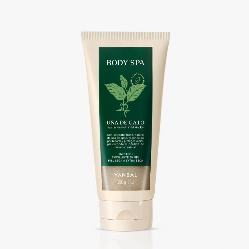 Limpiador Exfoliante en Gel Uña de Gato Body Spa Yanbal | Reparación e Hidratación para Piel Seca