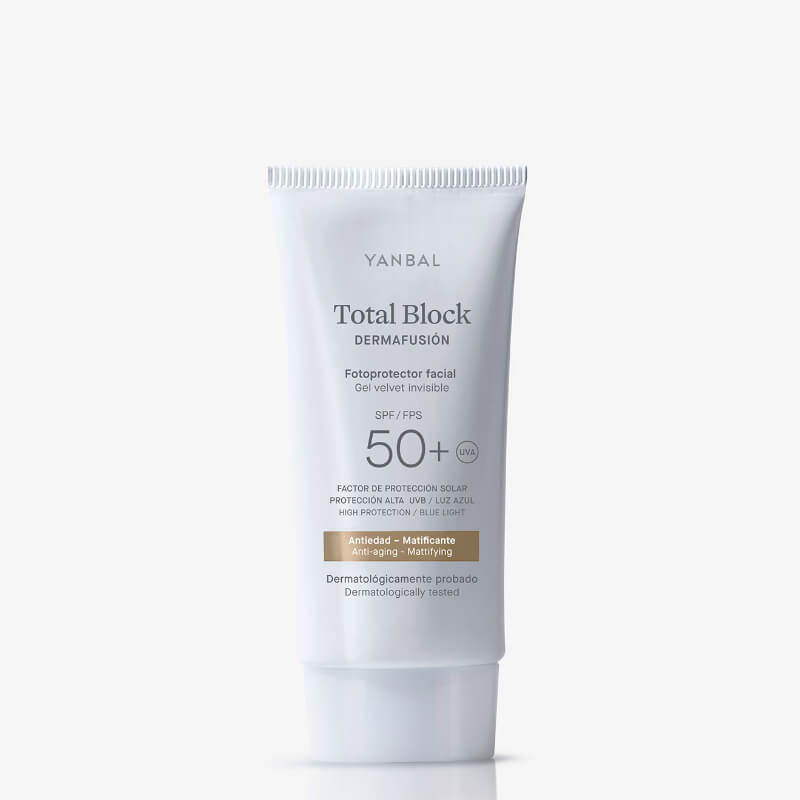 Total Block Dermafusión Gel Velvet SPF 50+ Yanbal | Protección Solar con Acabado Aterciopelado