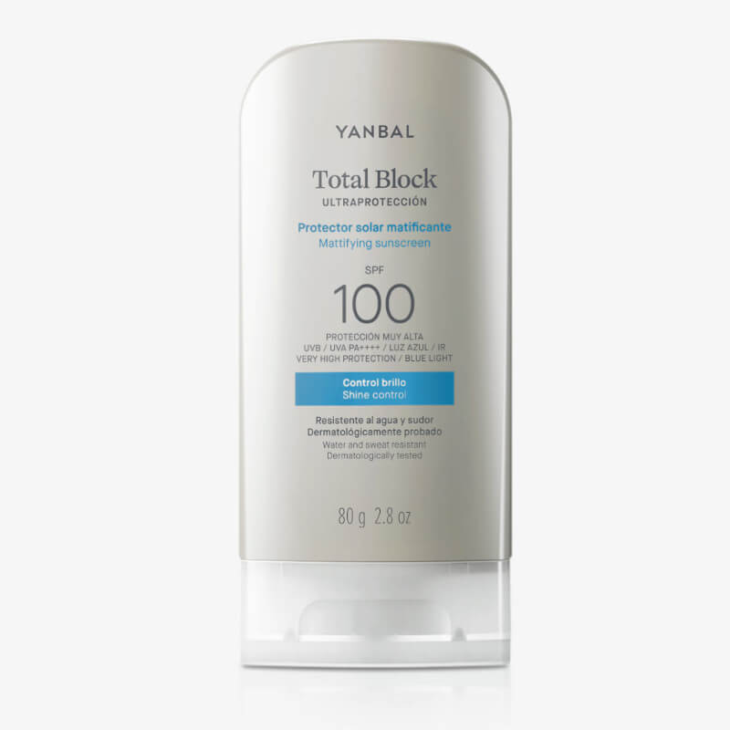 Total Block Ultraprotección SPF 100 Matificante sin Color Yanbal | Protección Máxima sin Cubrimiento