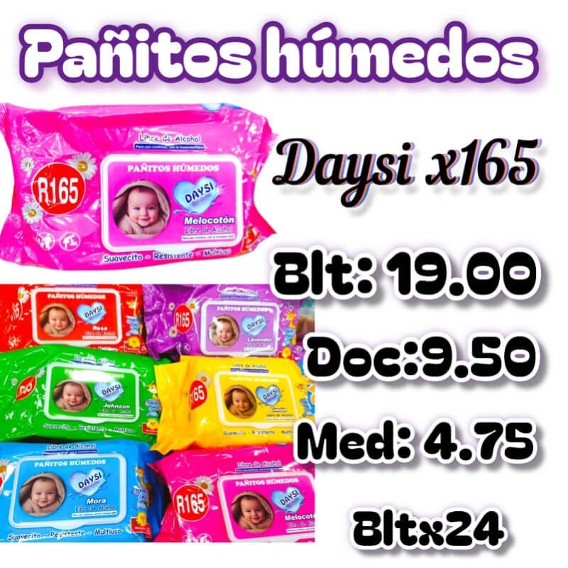 Pañitos húmedos Daysix165 bltx24