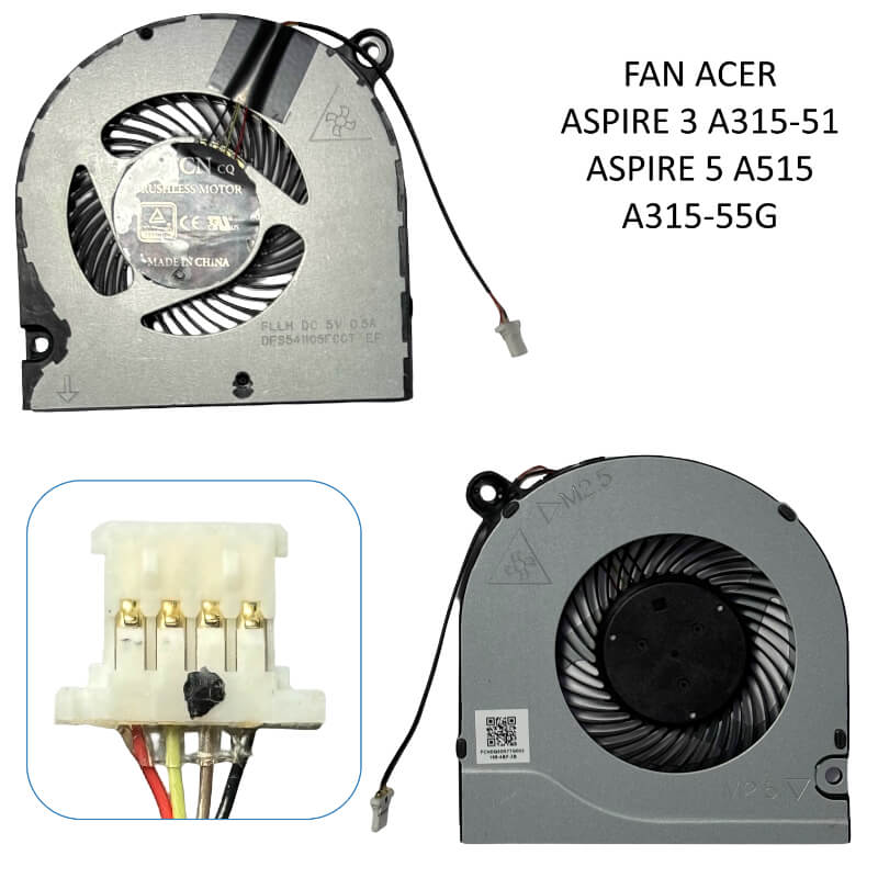 FAN ACER ASPIRE 3 A315-51 Aspire 5 A515 A315-55G 23.HGLN7.001