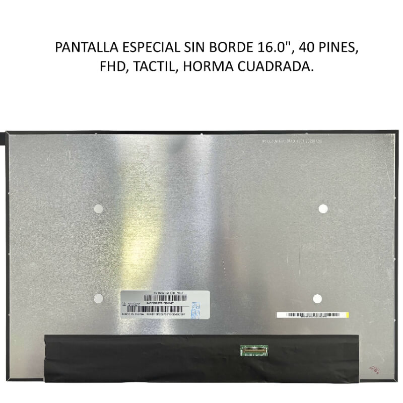 PANTALLA ESPECIAL SIN BORDE 16.0 40P FHD TACTIL CUADRADAS