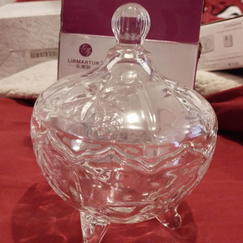 Candy Pot de Cristal Lirmartur | Elegancia y Estilo para tus Dulces y Decoración