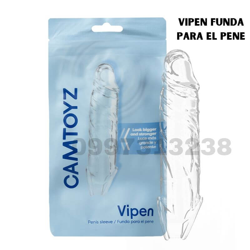 Funda para Pene Vipen Camtoyz: Aumento Visible, Estimulación Intensa y Placer Duradero