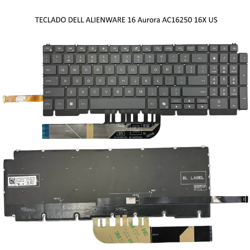 TECLADO Dell Alienware 16 Aurora AC16250 16X US